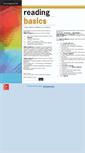 Mobile Screenshot of mhereadingbasics.com